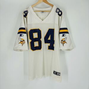 Starter Randy Moss Minnesota Vikings Football Jersey White Mens Size 54 XXL